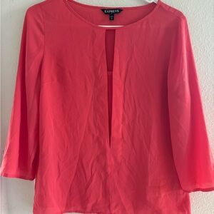 Express Women's Pink Top